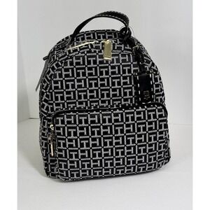 Tommy Hilfiger monogram jacquard canvas backpack NWT